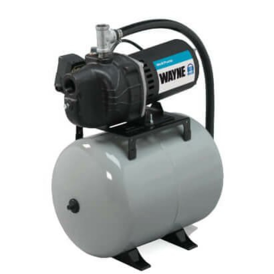 Plumbing Wayne Well Pumps | Sws50-8.5Fx 1/2 Hp Cast Iron Shallow Well Jet Pump Precharged Tank System