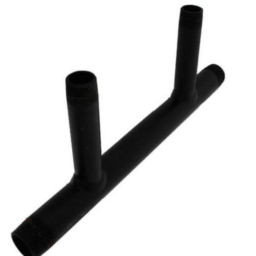 Heating Everflow Boiler Headers | 1-1/4" Black Steel Boiler Header With 1" Outlets (6 Branches)