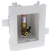 Pex Oatey Pex Crimp Fittings | Moda Pex Crimp Ice Maker Outlet Box W/ Water Hammer Arrestor, 1/4 Turn, Standard Pack