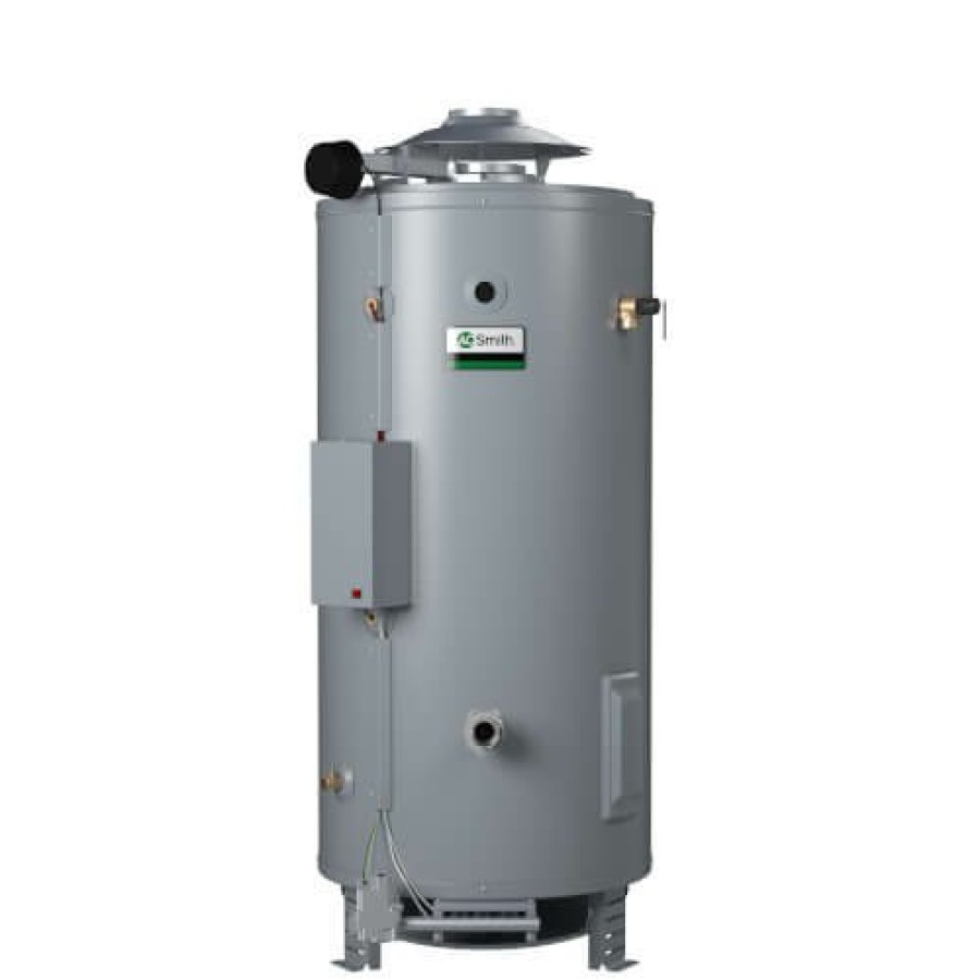 Plumbing AO Smith Commercial Water Heaters | 100 Gallon Btr-197 199,000 Btu Commercial Gas Water Heater (Ng)