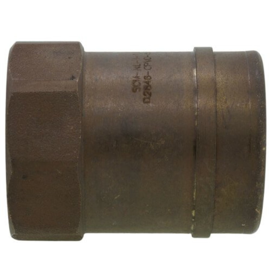 Plumbing Sioux Chief Cpvc Transition Fittings | 1-1/2" Cpvc X Fip Brass Straight Adapter (Lead Free)