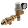 Heating Caleffi Combo Pressure Valves | 1/2" 573 Backflow Preventer And Autofill Combination W/ Pressure Gauge (Npt X Npt)