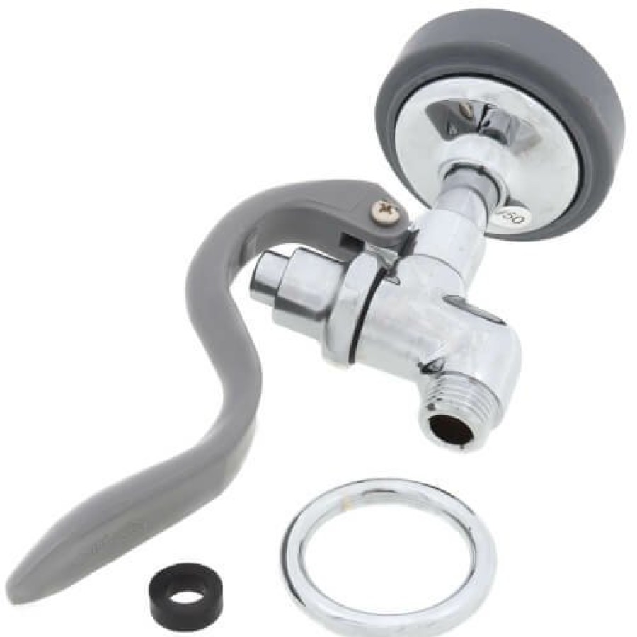 Plumbing T&S Brass T&S Brass Parts | Pre-Rinse Self-Closing Spray Valve W/ Gray Rubber Bumper & Doe Spray Face