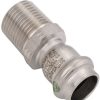 Plumbing Viega Propress 316 Stainless Steel Fittings | 1-1/4" Male Propress 316 Stainless Steel Adapter