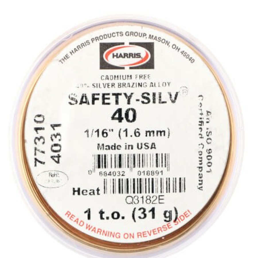 Plumbing Harris | 1/16" Safety-Silv Silver (40%), 3 Troy Oz