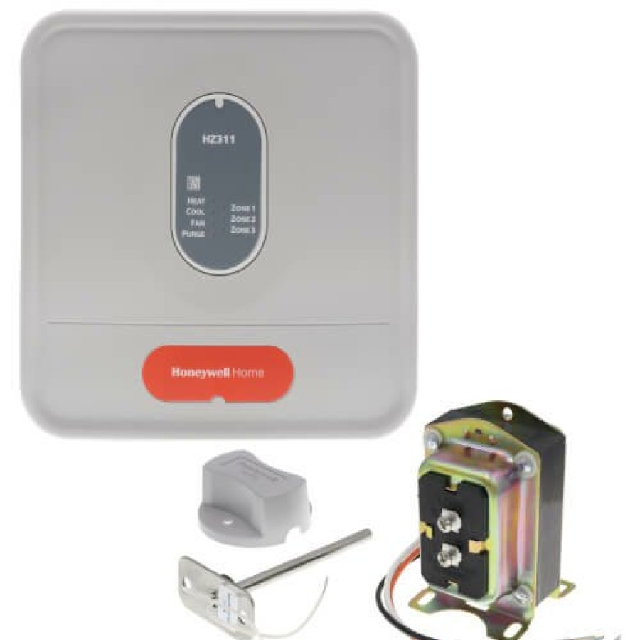 Heating Honeywell Home Zone Valves | Truezone Kit With Dats, Transformer And Hz311 Panel