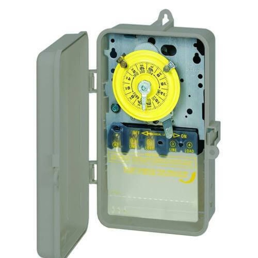 Electrical Intermatic Mechanical Timers | Mechanical Time Switch W/ Nema 3R Plastic Case, 40A, Spst (120V)