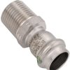 Plumbing Viega Propress 316 Stainless Steel Fittings | 1-1/2" Male Propress 316 Stainless Steel Adapter