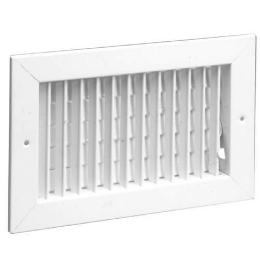 Hvac Hart & Cooley Commercial Registers & Grilles | 24" X 6" (Wall Opening Size) White Commercial Supply Register (821 Series)