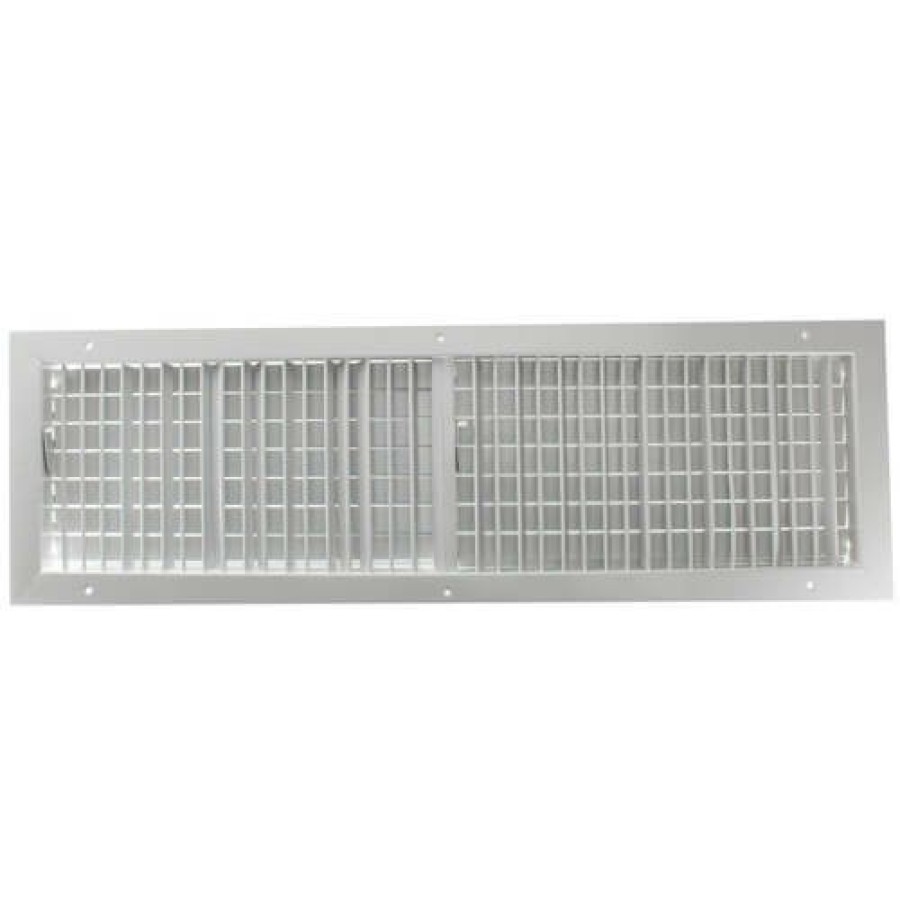 Hvac Hart & Cooley Commercial Registers & Grilles | 30" X 8" (Wall Opening Size) White Commercial Supply Register (821 Series)