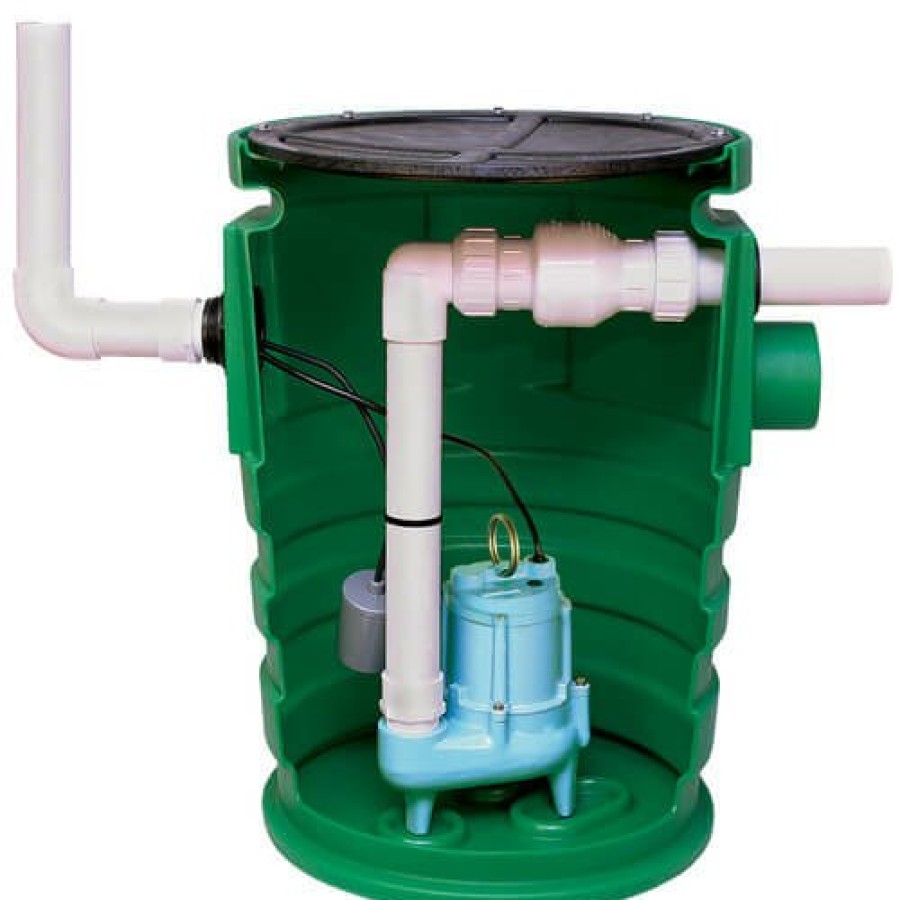 Plumbing Little Giant Sump Pumps | Wcr-9Sp 4/10 Hp, 80 Gpm @ 5' Wastewater Collection/Removal System