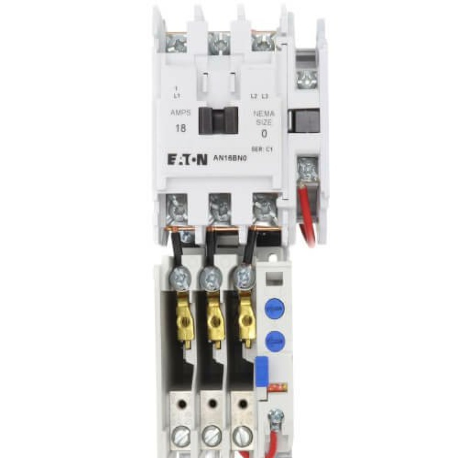 Electrical Eaton Motor Starters | Motor Control Starter, Nema Full-Voltage, Non-Reversing, 18A, 120/110V, 3P, Size 0, 60/50 Hz