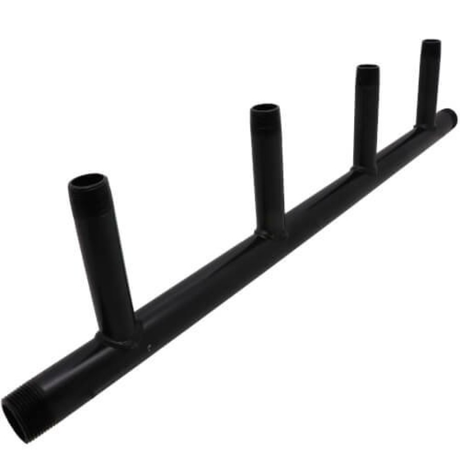 Heating Everflow Boiler Headers | 1" Black Steel Boiler Header With 3/4" Outlets (4 Branches)