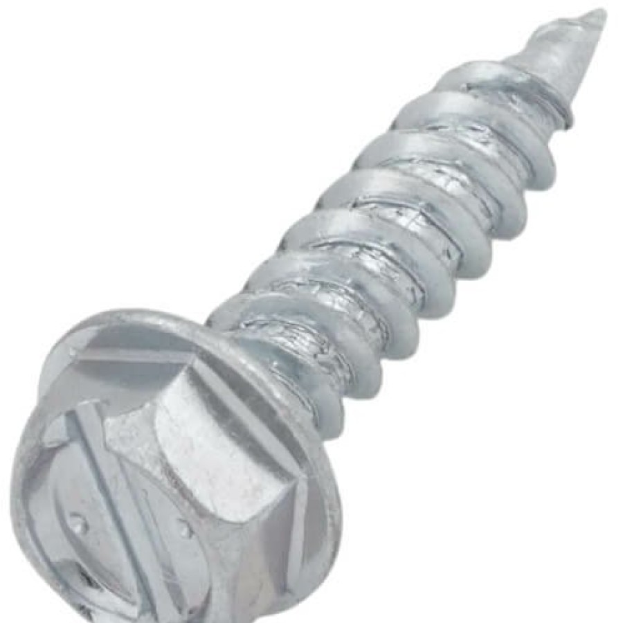 Hvac Malco Sheet Metal Screws | 3/4" (Length) 1/4" (Head Size) Slotted Hex Washer Head Zip-In Sheet Metal Screws (5,000 Pack)