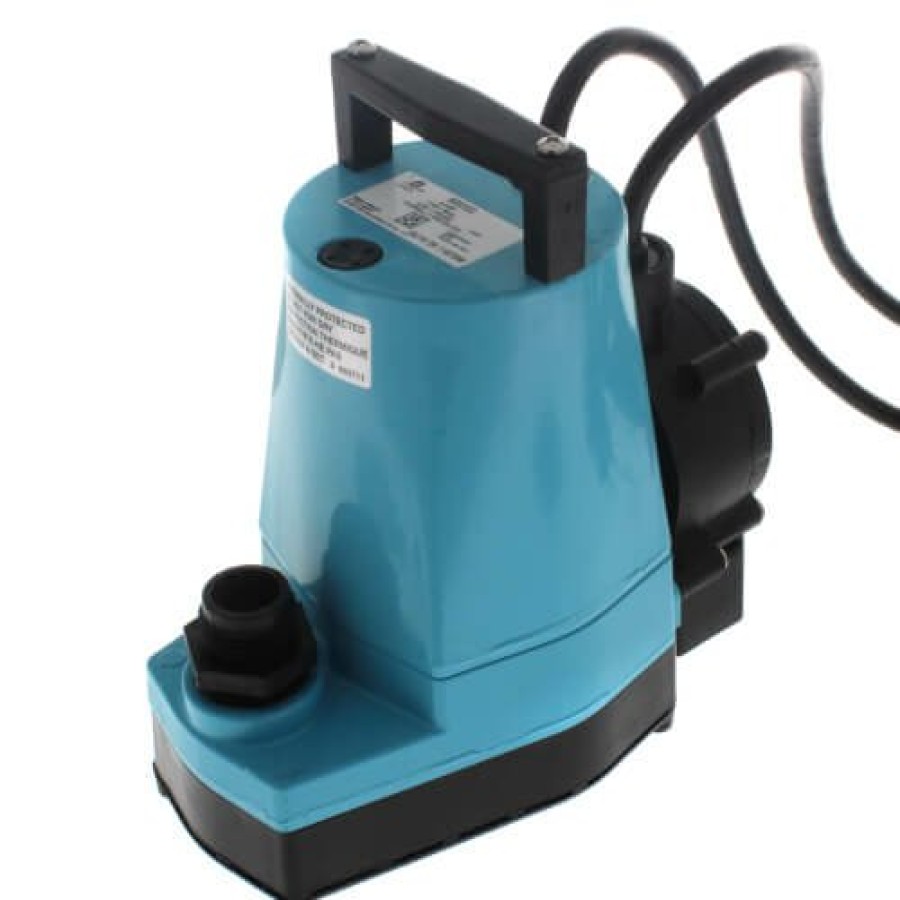 Plumbing Little Giant Drain & Utility Pumps | 5-Asp 1/6 Hp - Submersible Utility Pump W/ W/ Piggyback Diaphragm Switch & 10 Ft. Power Cord