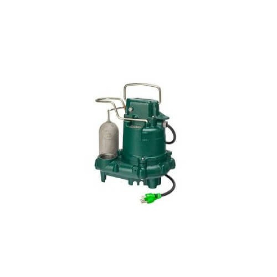 Plumbing Zoeller Sump Pumps | M63 Premium Cast Iron Submersible Sump Pump W/ Vertical Float Switch (3/10 Hp, 115V, 1 Ph)