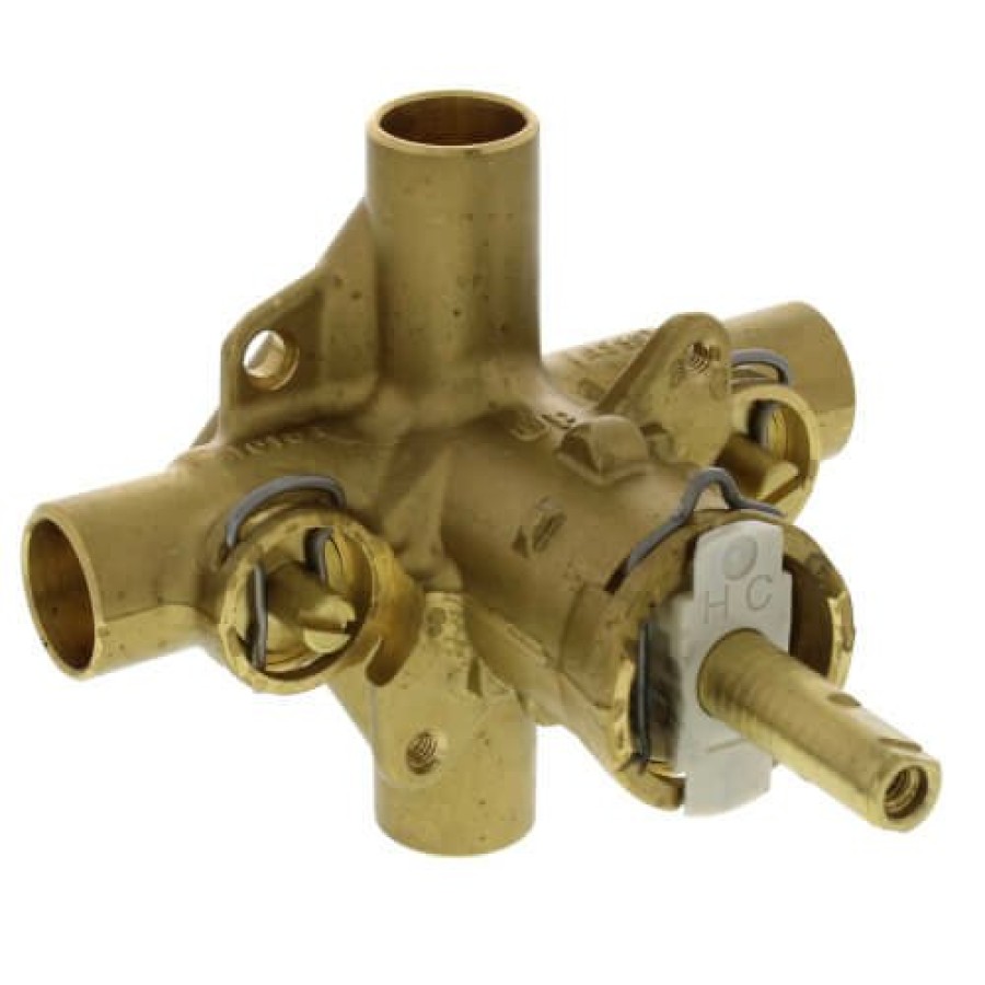 Plumbing Moen Rough-In Valves | 1/2" Single Handle Posi-Temp Pressure Balance Valve (Sweat W/ Stops)