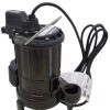 Plumbing Liberty Pumps Effluent Pumps & Accessories | 1/3 Hp Automatic Submersible Sump Pump W/ Vertical Magnetic Float Switch - 115V - 10 Ft Cord