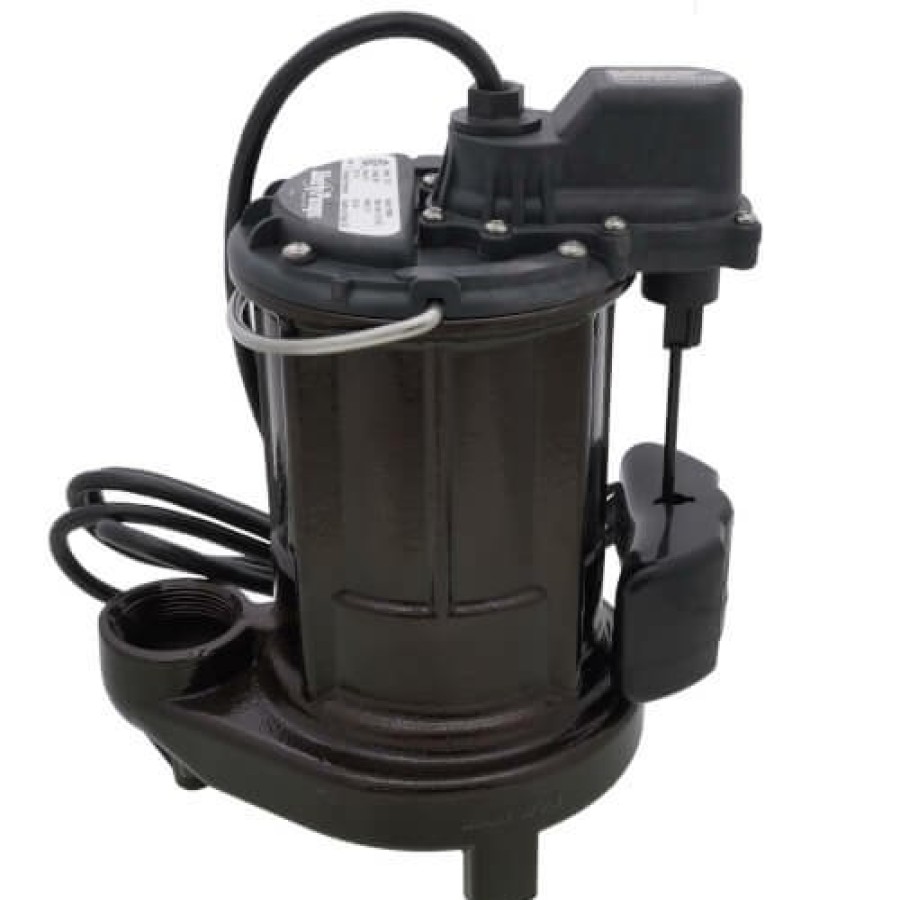 Plumbing Liberty Pumps Effluent Pumps & Accessories | 1/3 Hp Automatic Submersible Sump Pump W/ Vertical Magnetic Float Switch - 115V - 10 Ft Cord