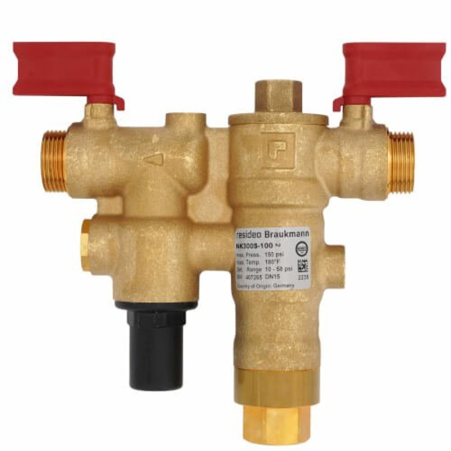 Heating Resideo Braukmann Combo Pressure Valves | 1/2" Boiler Feed Combination (Npt Or Sweat)