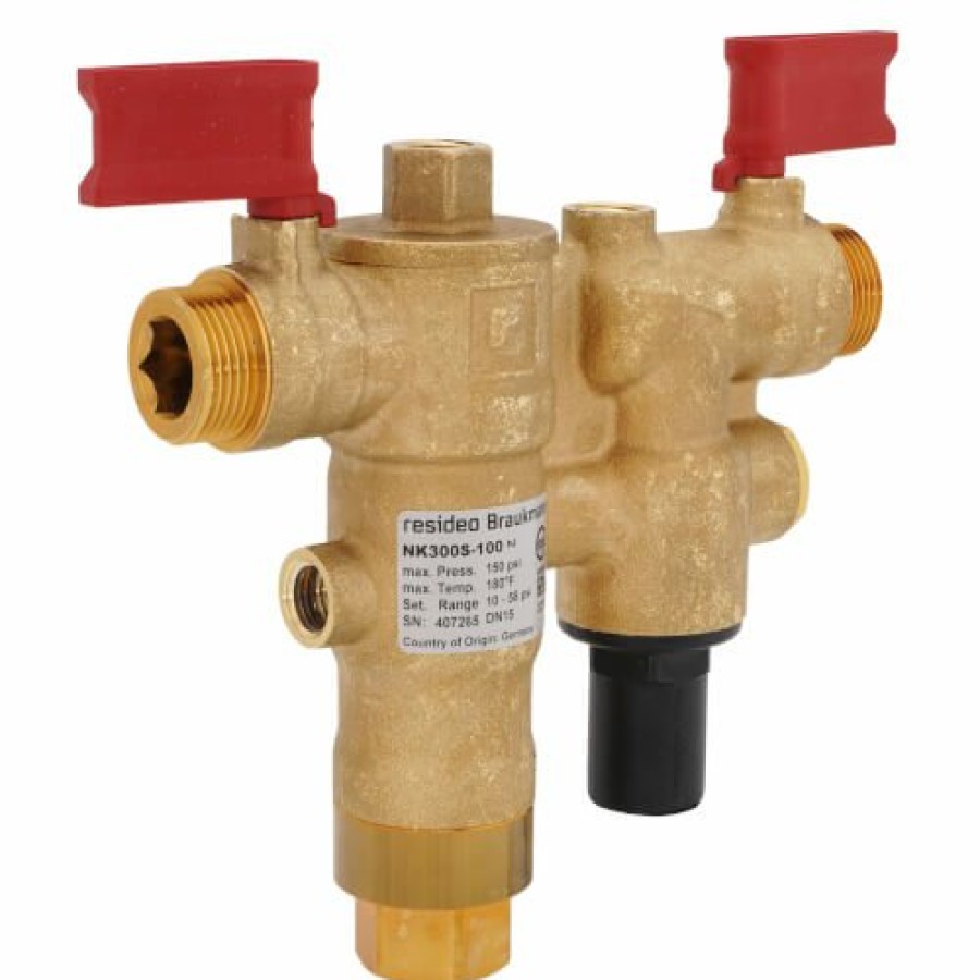 Heating Resideo Braukmann Combo Pressure Valves | 1/2" Boiler Feed Combination (Npt Or Sweat)