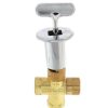 Heating Quarter Ball Log Lighters | Universal Gas Log Lighter Valve W/ Key & Nut, Chrome Escutcheon