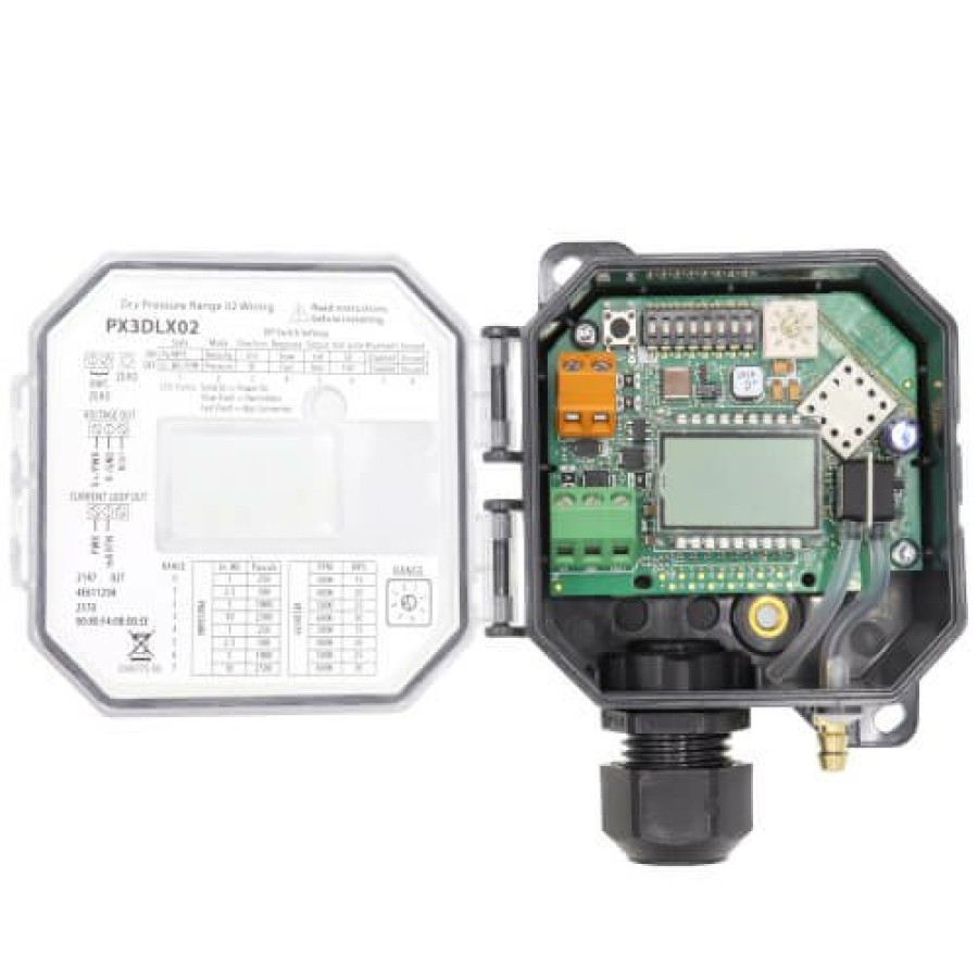 Hvac Veris Veris Sensors | Bluetooth Duct 3-Wire Dry Media Differential Pressure/Air Velocity Transducer W/ Lcd Display