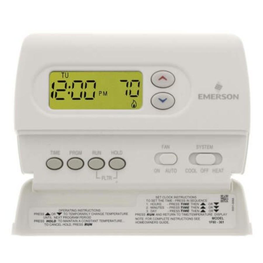 Thermostats White Rodgers | 80 Series Programmable, 1H/1C, Digital Thermostat