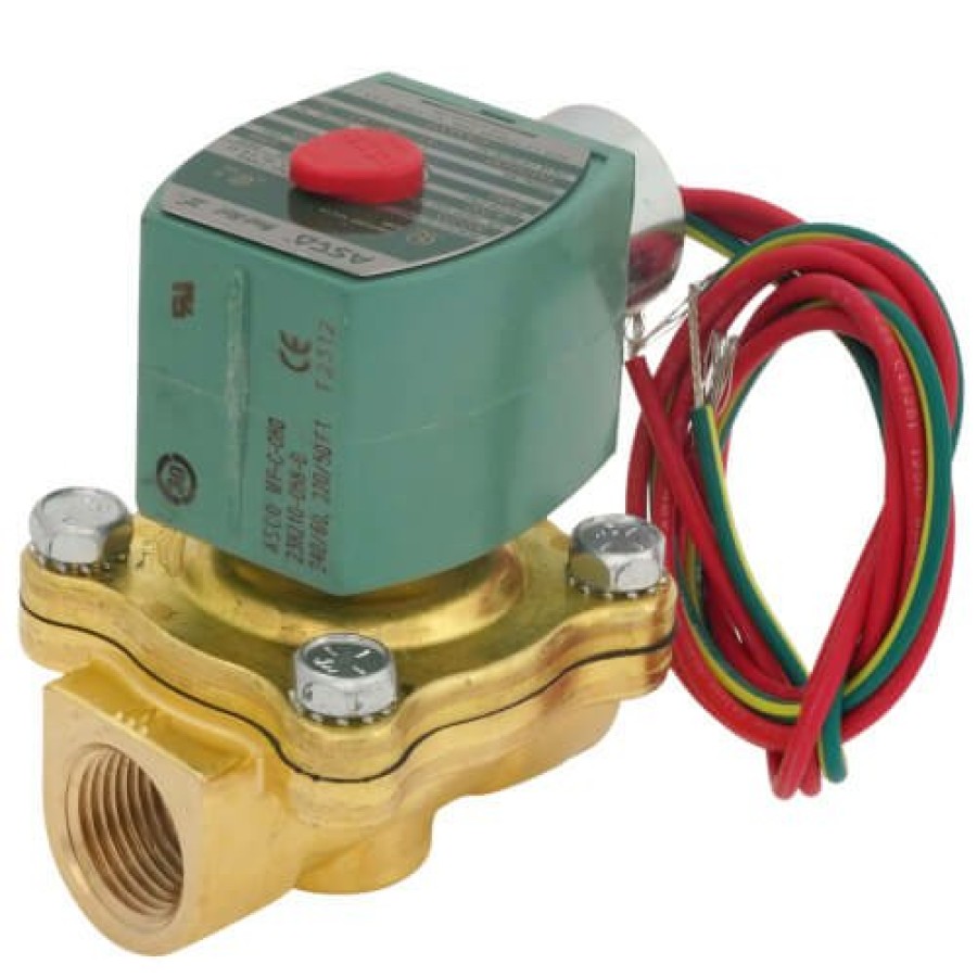 Valves Asco RedHat Pilot Operated Solenoid Valves | 1/2" Normally Closed Solenoid Valve, 4 Cv (240V)