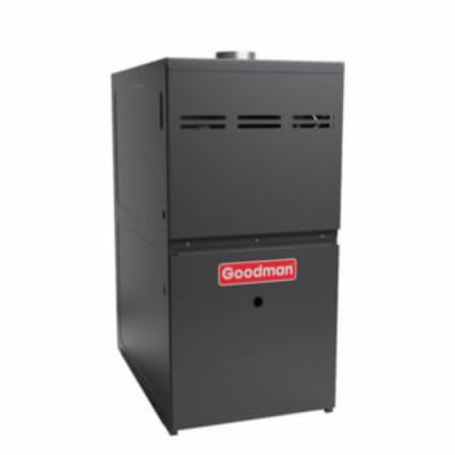 Hvac Goodman | 80% Afue Gm9S80 Gas Furnace, Multi-Speed Ecm, Single-Stage, Upflow/Horizontal, 60,000 Btu - A Cabinet