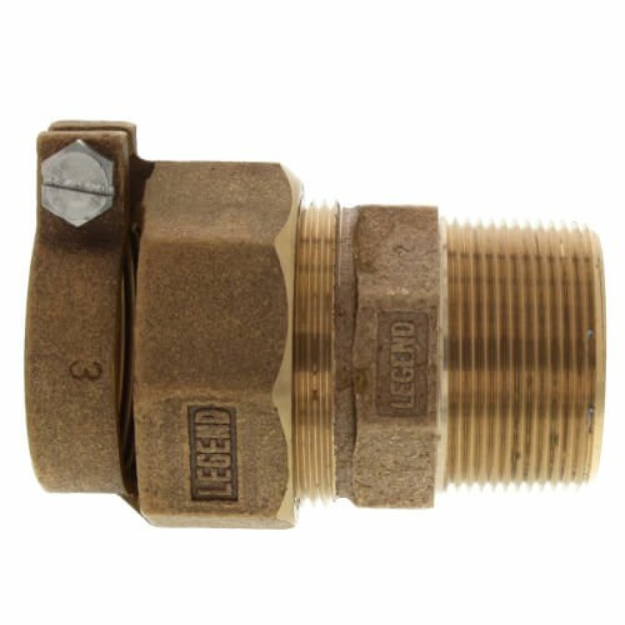 Fittings Legend Valve Water Service | 1-1/2" Pack Joint (Cts) X Mnpt Coupling - T-4300Nl (No Lead Bronze)