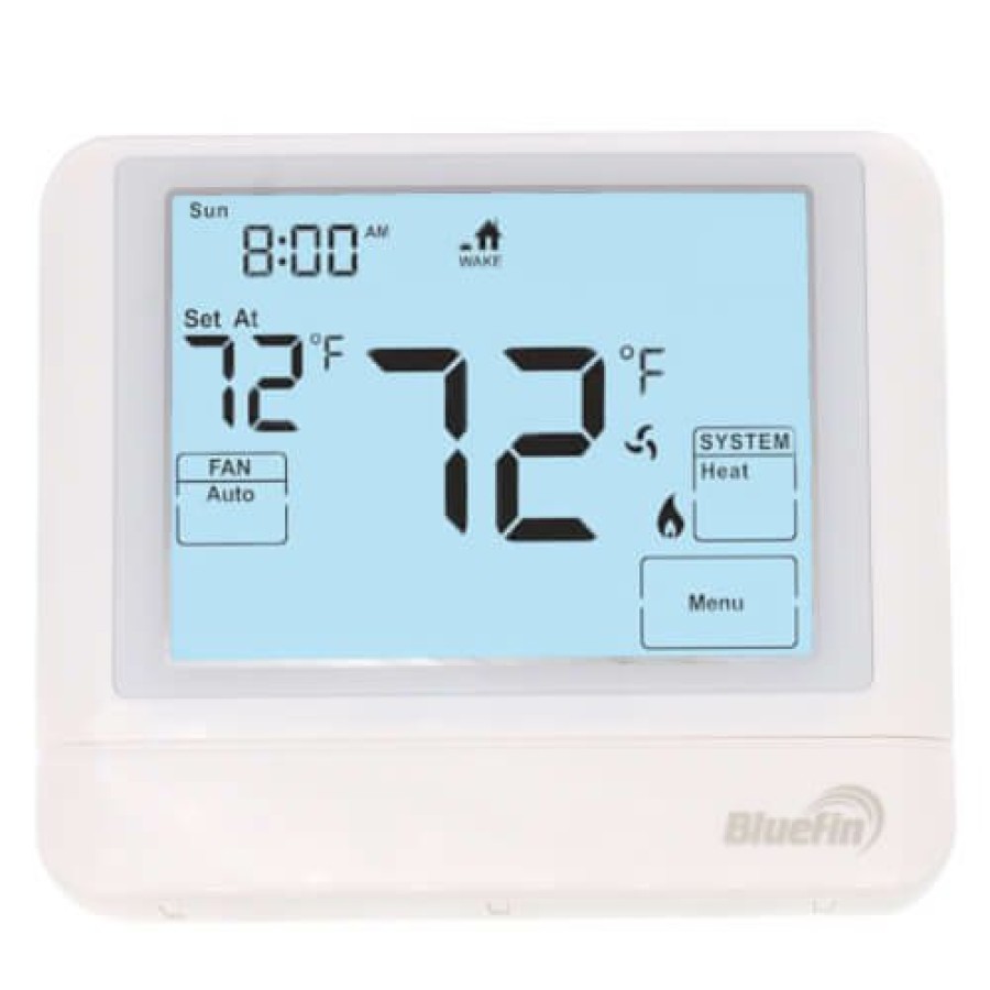 Heating Bluefin Thermostats | Master Plus Wi-Fi 7 Day Programmable 2H/2C Or 3H/2C W/ Heat Pump Thermostat