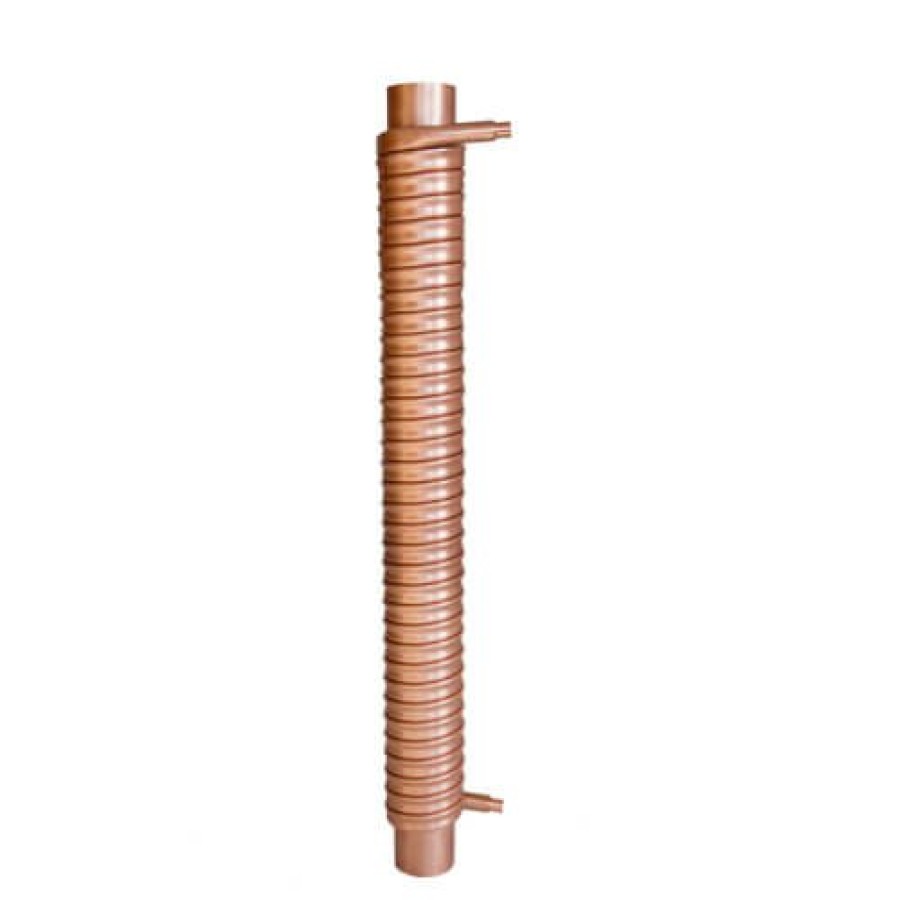 Plumbing ThermoDrain Thermodrain Drain Water Heat Recovery | 46% Efficiency, 4" X 42" X 3/4" Drain Water Heat Recovery & 2 Drain Couplings (No Fittings)