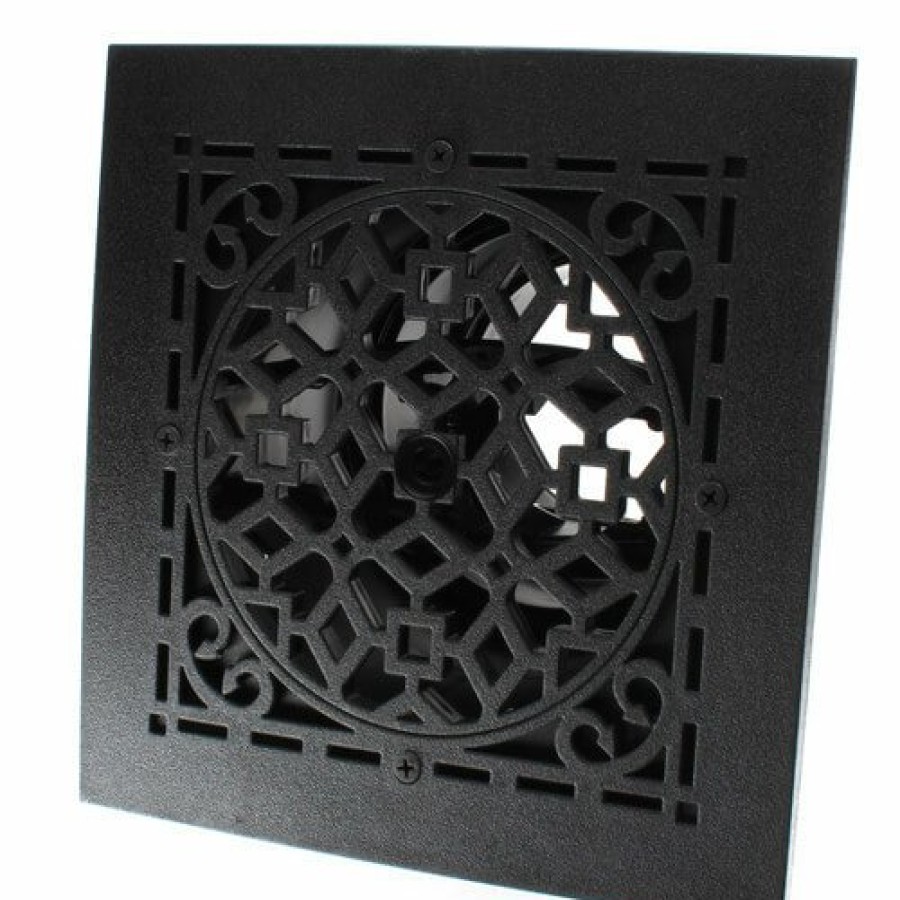 Hvac AirTec Airtec Diffusers, Grilles, & Accessories | Mvasb Ceiling Diffuser W/ Antique Black Grille (6" X 6")