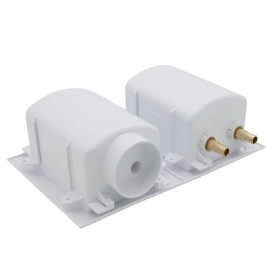 Plumbing Sioux Chief Washing Machine Outlet Boxes | Oxbox Washing Machine Outlet Box W/ Water Hammer Arrestor - 1/2" Pex Crimp Connection (Lead Free)