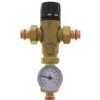 Heating Caleffi Mixing Valves | 1/2" Press Mixcal 3-Way Thermostatic Mixing Valve W/ Gauge