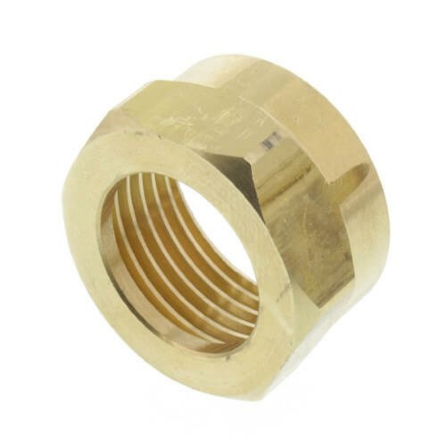 Plumbing Jones Stephens Nuts & Washers | 5/8" X 7/8" Brass Ballcock Coupling Nut (Bag Of 25)