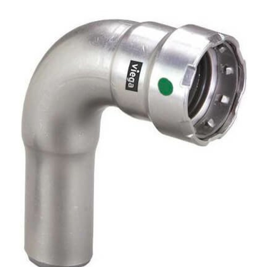 Plumbing Viega Megapress 316 Stainless Steel Fittings | 1" Megapress 316 Stainless Steel 90-Degree Street Elbow