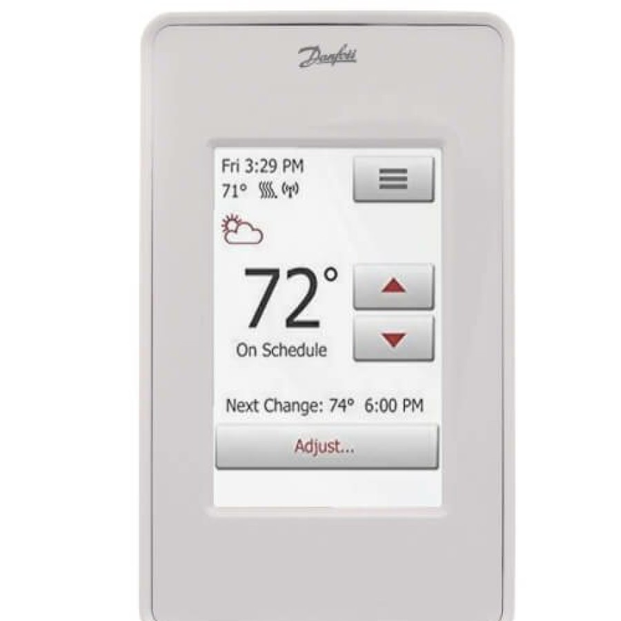 Heating Danfoss Lx Thermostats And Accessories | Lx205T Wifi Touch Screen Programmable Thermostat (41°F - 104°F)