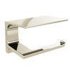 Plumbing Delta Toilet Paper Holders | Pivotal Tissue Holder W/ Shelf (Polished Nickel)