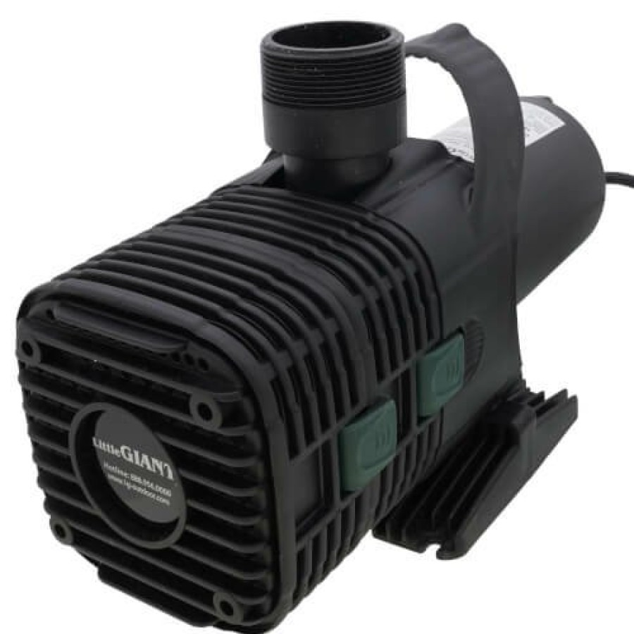 Plumbing Little Giant Pond & Waterfall Pumps | F30-4000 Energy Efficient Wet Rotor Pump (4000 Gph @ 0', 20' Cord, 115V)