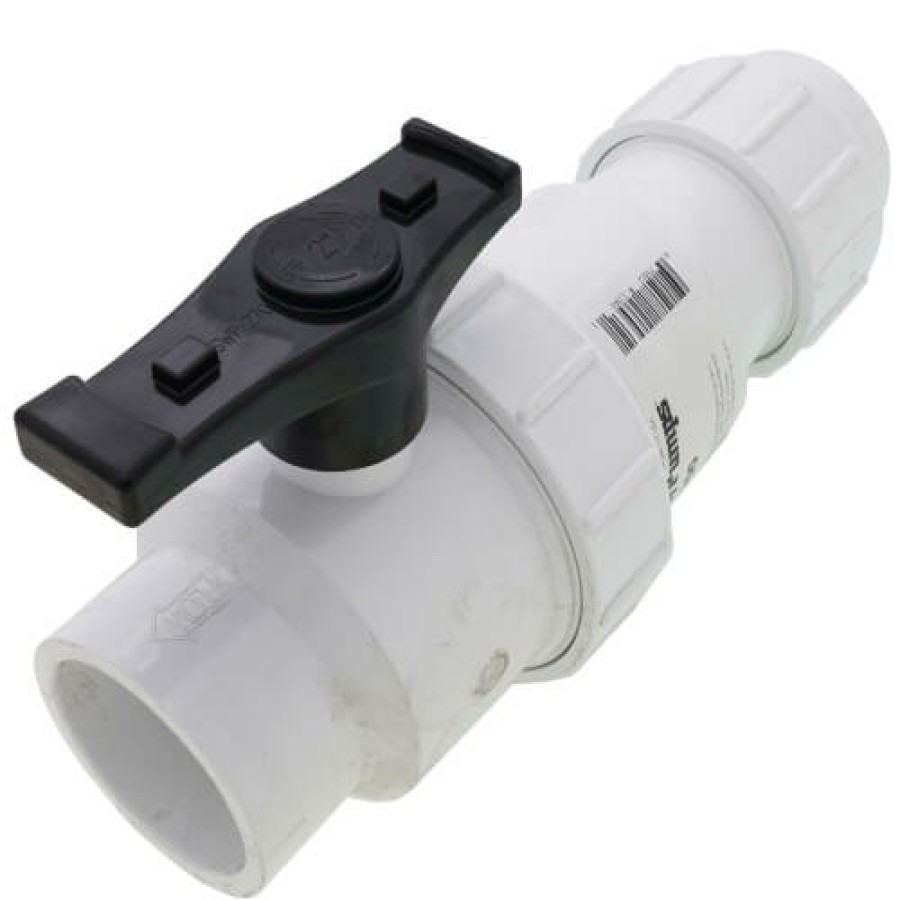 Plumbing Liberty Pumps Sump Pumps | 2" Pvc Ball/Check Valve Combo With Union