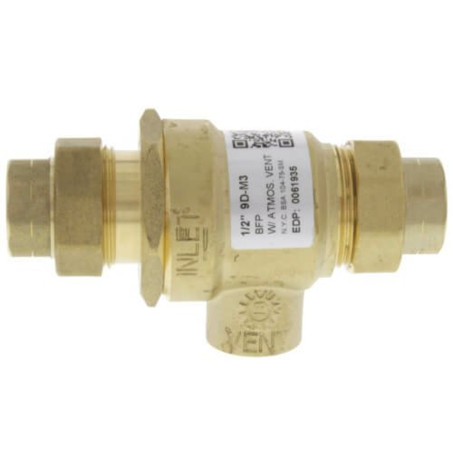 Plumbing Watts Dual Checks | 1/2" 9D-M3 Dual Check Valve W/ Intermediate Atmospheric Vent