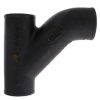 Plumbing Charlotte No Hub Cast Iron Fittings (Domestic) | 4" X 2" No Hub Cast Iron Combination Wye & 45° Elbow