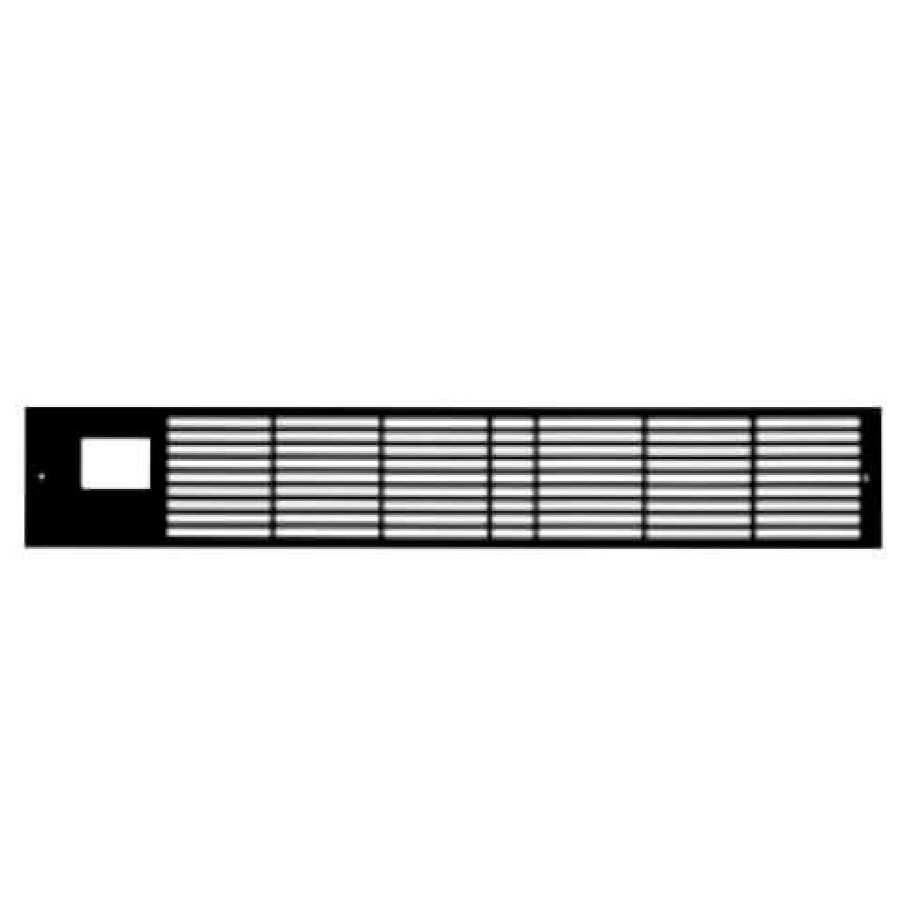 Heating Beacon Morris Grilles For Kickspace Heaters | Flat Black Slotted Grille For K120 Twin-Flo Iii