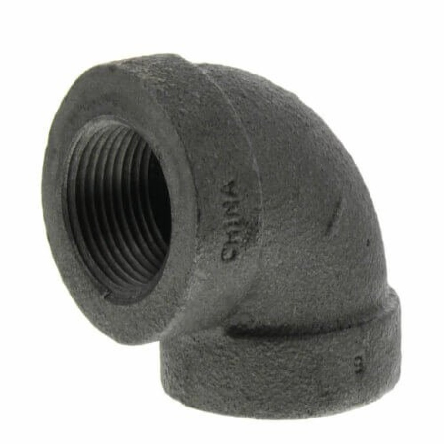 Plumbing Everflow Extra Heavy Black Fittings (300 Lb) | 2-1/2" Extra Heavy Black 90° Elbow