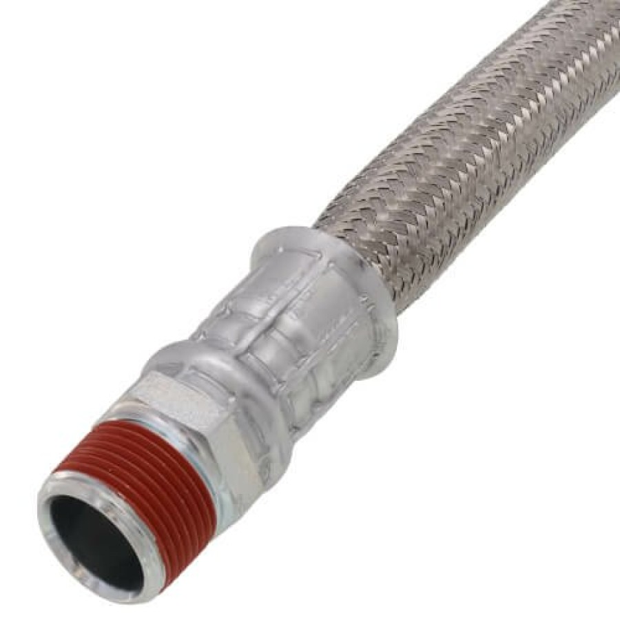 Hvac Chamflex Heat Pump Braided Hoses | 1" X 24" Chamflex Hose Swivel Mnpt X Fixed Mnpt