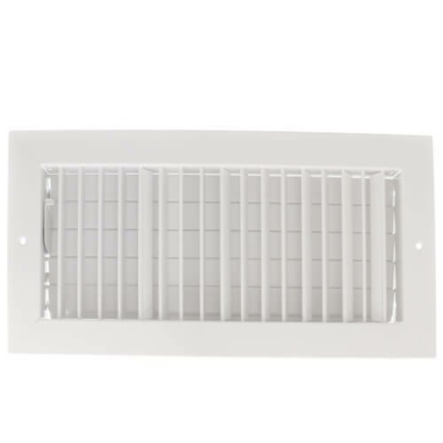 Hvac Hart & Cooley Commercial Registers & Grilles | 14" X 6" (Wall Opening Size) White Commercial Supply Register (821 Series)