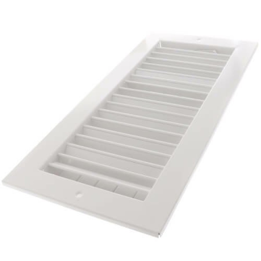 Hvac Hart & Cooley Commercial Registers & Grilles | 14" X 6" (Wall Opening Size) White Commercial Supply Register (821 Series)