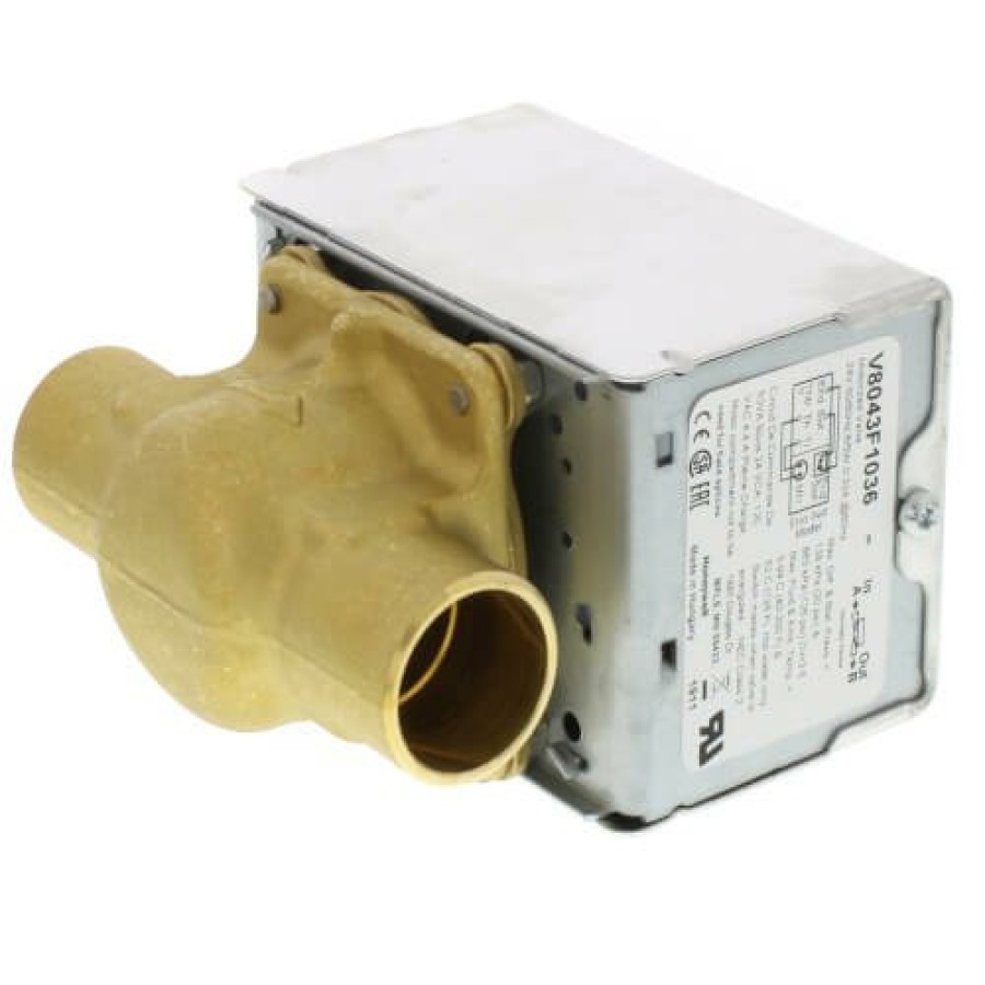 Heating Honeywell Home Zone Valves | 3/4" Sweat Zone Valve (Connection = Terminal Block)